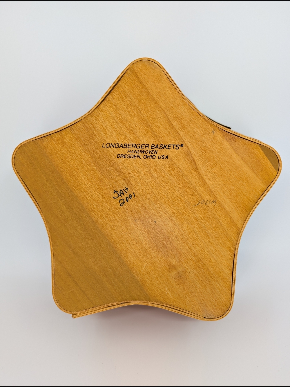 Longaberger 2001 Red Shining Star Basket/American Pride& Holly Liners/Protector - Picture 8 of 9